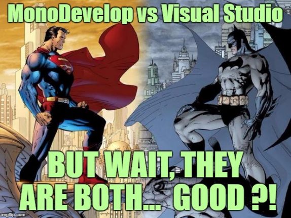 Unity Development: MonoDevelop vs Visual Studio | Ironic Games