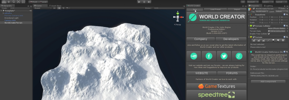 World Creator Unity Terrain Generator